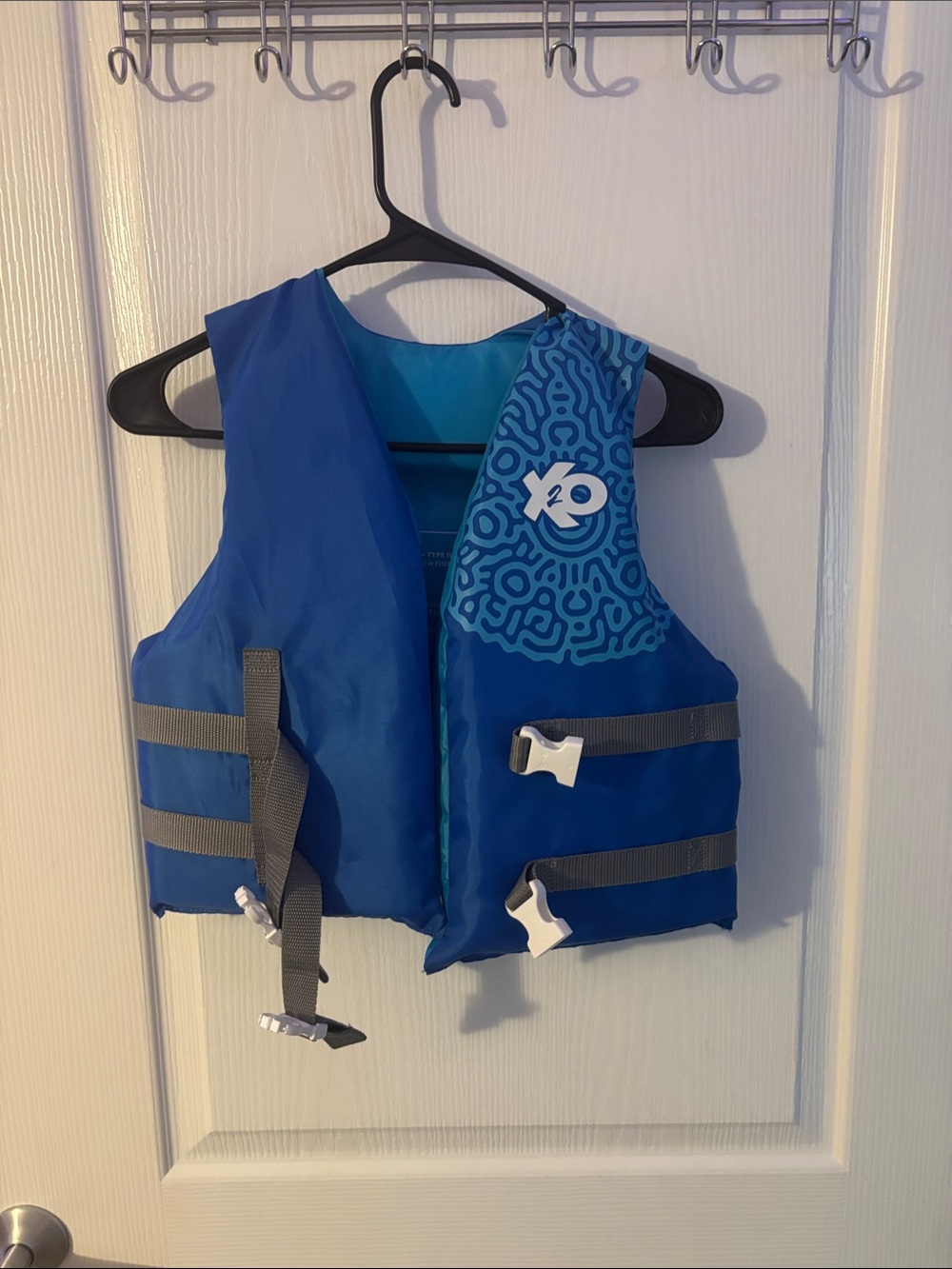 O'Neill Royal Blue Kids Life Jacket with Patterned Shoulder